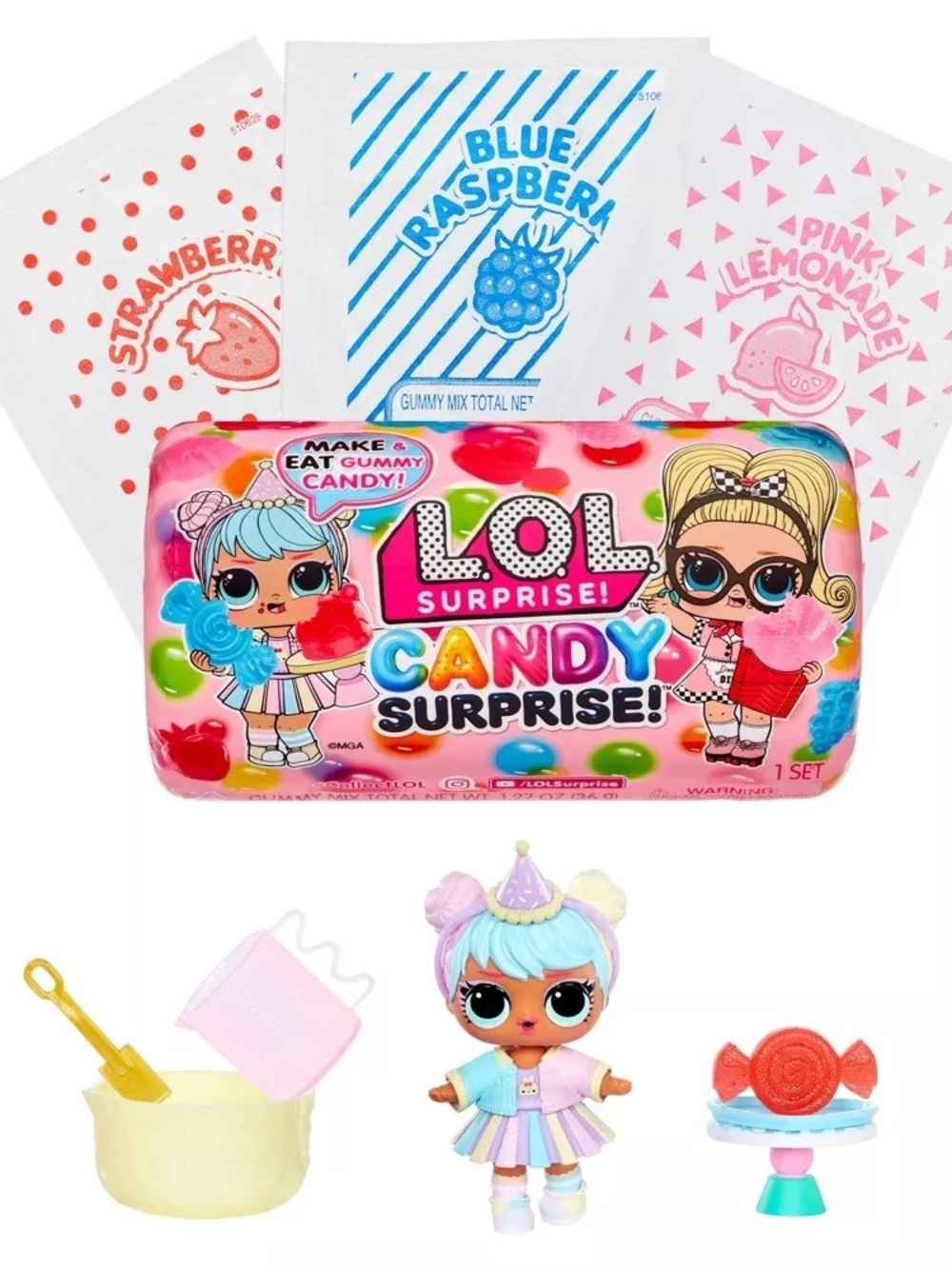 L.O.L. Surprise! Gummy Candy Surprise Mini Doll Pack - Pastel Rainbow *NIB*